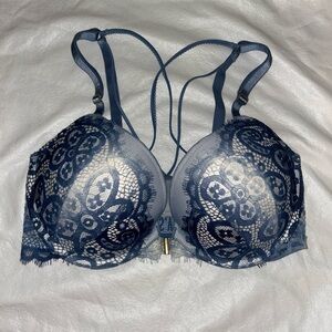 Victoria’s Secret Ombré Blue Push Up Lace Bra